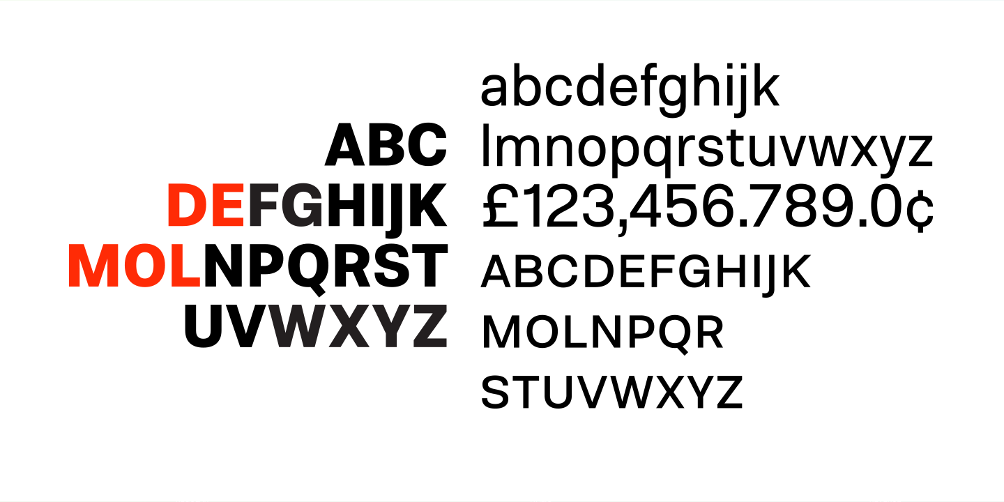 Пример шрифта Molde Expanded Ultra light Italic